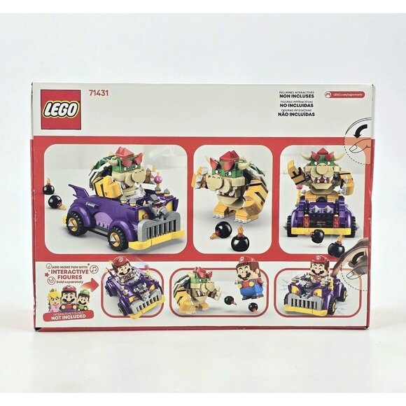 LEGO Super Mario: Bowser's Muscle Car Expansion Set 71431 Collectible Bowser Toy - Picture 5 of 9